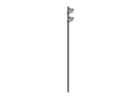 Farolas de calle 3D - Farola sobre poste alto 7m - iGuzzini - MultiWoody