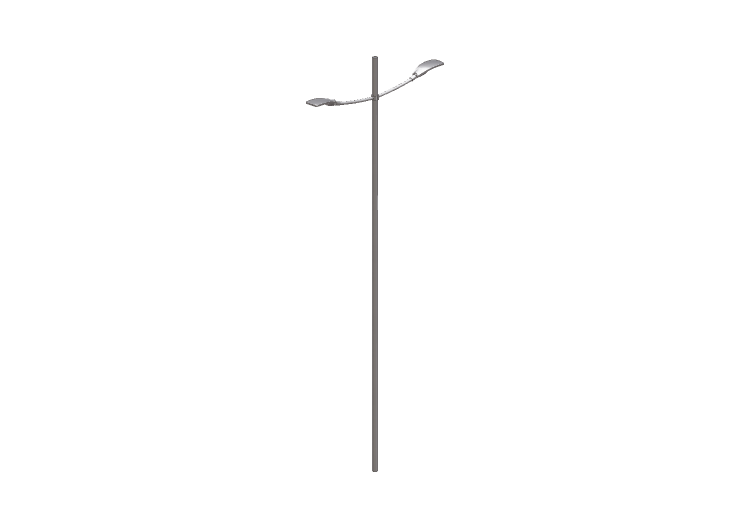 3D Street Lights - High pole street light - Height: 8 metri... 3D Street Lights - High pole street light - Height: 8 metri...