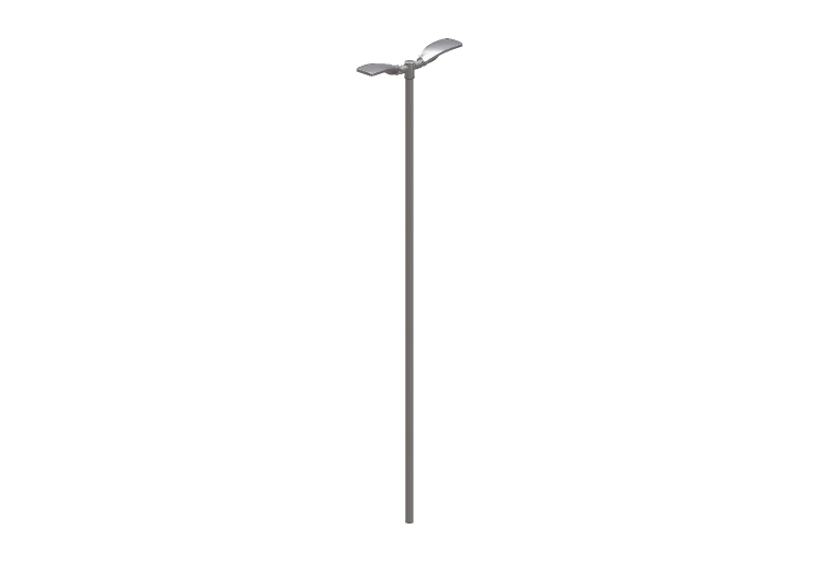 3D Street Lights - High pole street light - Height: 6 metri... 3D Street Lights - High pole street light - Height: 6 metri...