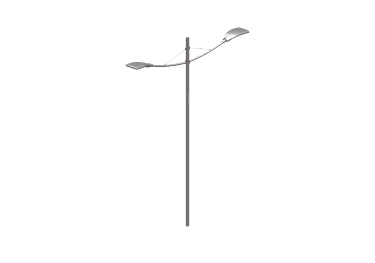 Farolas de calle 3D - Farola sobre poste alto 6 metros -... Farolas de calle 3D - Farola sobre poste alto 6 metros -...