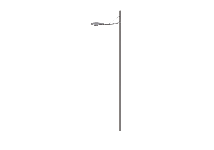 3D Street Lights - High pole street light - Height: 8 metri... 3D Street Lights - High pole street light - Height: 8 metri...