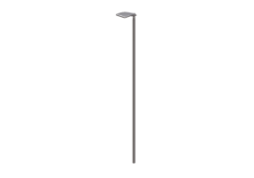 Farolas de calle 3D - Farola sobre poste alto 6 metros - iGuzzini - Wow 807x505mm