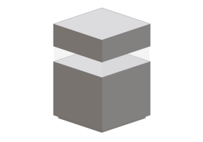 3D Post - iGuzzini - iWay Bollard square - 170x170x250mm