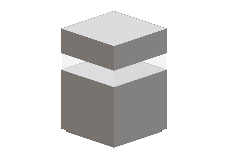 3D Post - iGuzzini - iWay Bollard square - 170x170x250mm -... 3D Post - iGuzzini - iWay Bollard square - 170x170x250mm -...