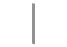 Postes de amarra&ccedil;&atilde;o 3D - Poste de prote&ccedil;&atilde;o - iGuzzini - Pencil redondo &oslash;88x1170mm
