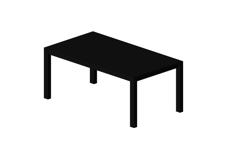 Mesas 3D - Mesa de madera lacada - Ikea - Bjursta - IKEA Mesas 3D - Mesa de madera lacada - Ikea - Bjursta - IKEA