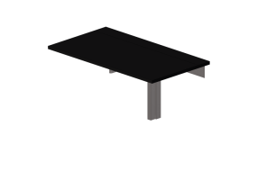 Mesas 3D - Mesa de pared de madera lacada - Ikea - Bjursta