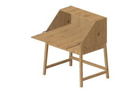 3D Tables - Wooden desk - Ikea - Alve