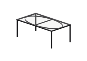 Tavoli 3D - Tavolo da caff&egrave; in vetro - Ikea - Dalfors