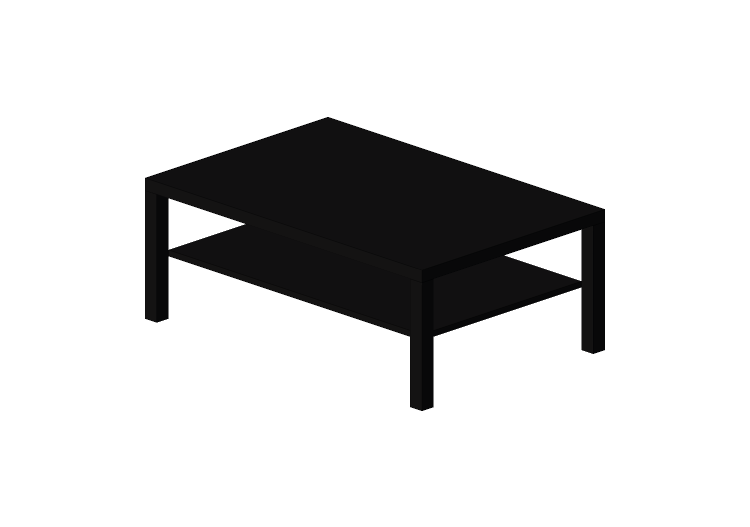 Tables 3D - Petite table en bois laqué - Ikea - Lack - IKEA Tables 3D - Petite table en bois laqué - Ikea - Lack - IKEA