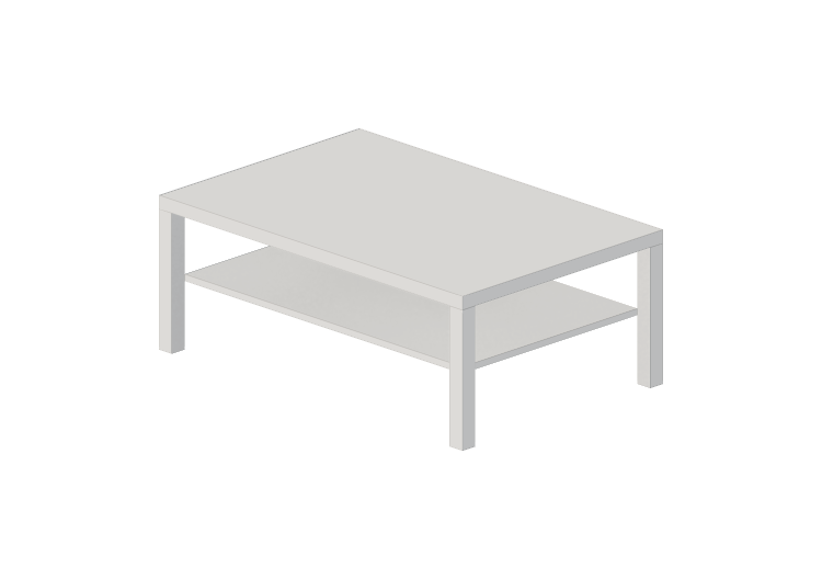 Tavoli 3D - Tavolino in legno laccato - Ikea - Lack - IKEA Tavoli 3D - Tavolino in legno laccato - Ikea - Lack - IKEA