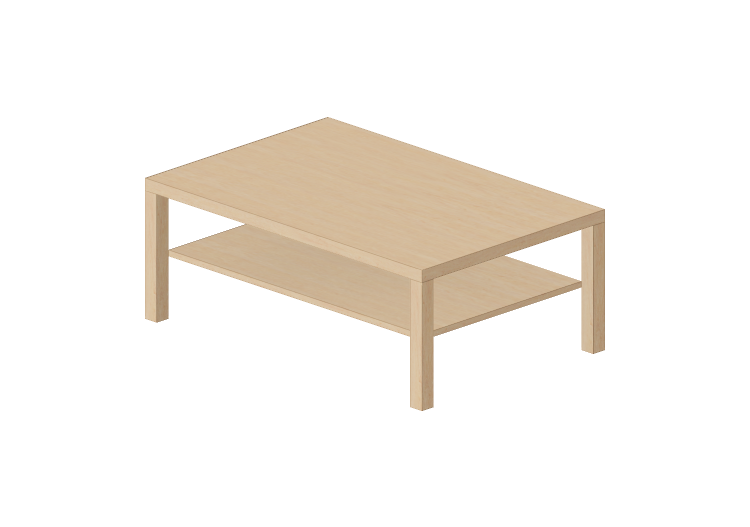 3D Tisch - Couchtisch aus Holz - Ikea - Lack - IKEA 3D Tisch - Couchtisch aus Holz - Ikea - Lack - IKEA