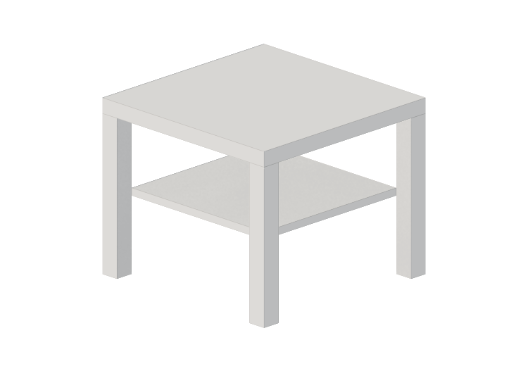 Mesas 3D - Mesa de centro de madeira envernizada - Ikea -... Mesas 3D - Mesa de centro de madeira envernizada - Ikea -...