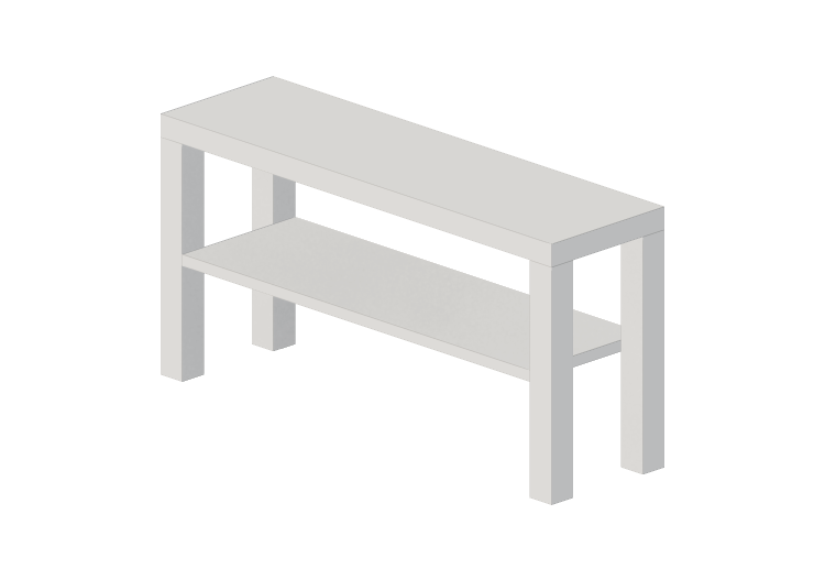 Tavoli 3D - Mobile per TV in legno laccato - Ikea - Lack -... Tavoli 3D - Mobile per TV in legno laccato - Ikea - Lack -...