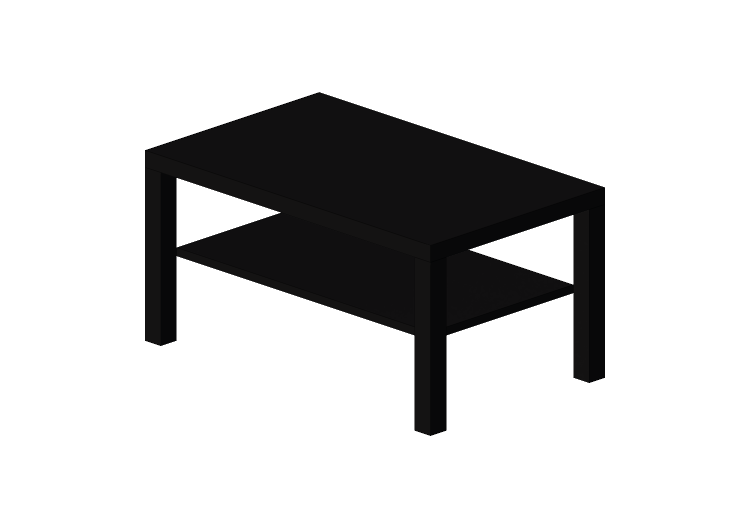 Tavoli 3D - Tavolino in legno laccato - Ikea - Lack - IKEA Tavoli 3D - Tavolino in legno laccato - Ikea - Lack - IKEA