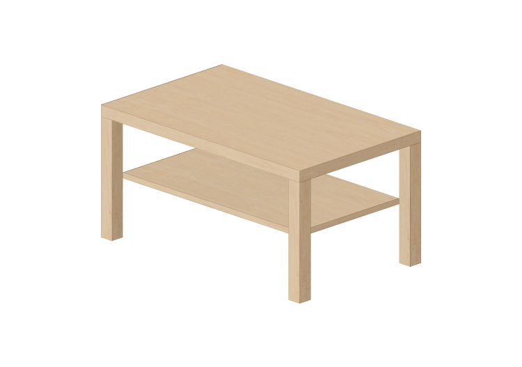 Tables 3D - Petite table en bois - Ikea - Lack - IKEA Tables 3D - Petite table en bois - Ikea - Lack - IKEA