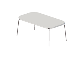 Mesas 3D - Mesa de madera lacada - Ikea - Grimle