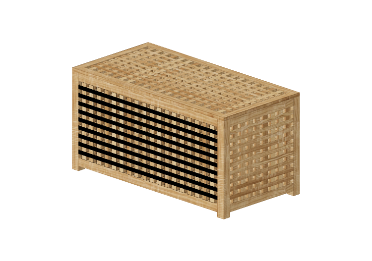 3D Tisch - Behälter aus Holz - Ikea - Hol - IKEA 3D Tisch - Behälter aus Holz - Ikea - Hol - IKEA