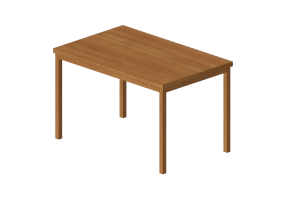 Tables 3D - Table en bois - Ikea - Jokkmokk