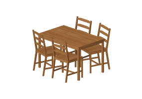 3D Tables - Composition for living room - Ikea - Jokkmokk