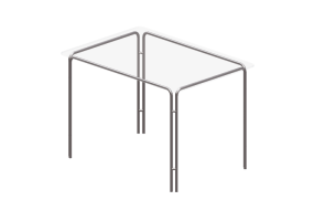Mesas 3D - Mesa de vidro - Ikea - Laver