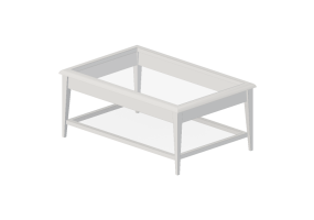 Tables 3D - Petite table en bois laqu&eacute; - Ikea - Liatorp