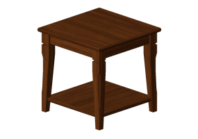 Mesas 3D - Mesa de centro de madeira - Ikea - Markor