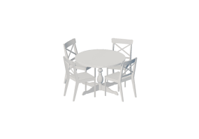 Mesas 3D - Composici&oacute;n para sala - Ikea - Ingatorp - Ingolf