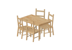 Tavoli 3D - Composizione per soggiorno - Ikea - Ingo - Ivar