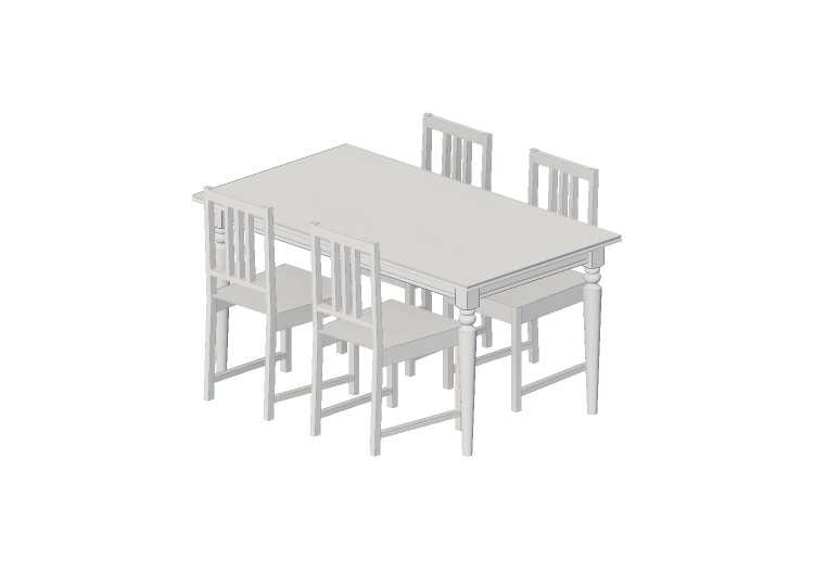 Tables 3D - Combinaison pour séjour - Ikea - Ingatorp -... Tables 3D - Combinaison pour séjour - Ikea - Ingatorp -...