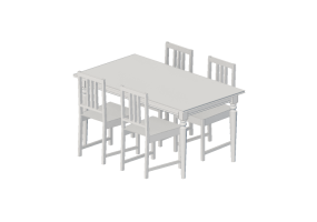 Mesas 3D - Composici&oacute;n para sala - Ikea - Ingatorp - Stefan