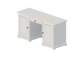 Tables 3D - Bureau en bois laqu&eacute; - Ikea - Liatorp