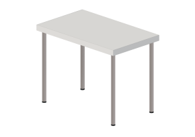 Tavoli 3D - Scrivania in legno laccato - Ikea - Linnmon - Adilis
