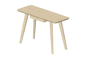 Tables 3D - Bureau en bois - Ikea - Lisabo