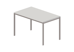 3D Tisch - Tisch aus Holz lackiert - Ikea - Melltorp