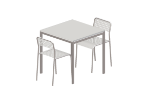 Tavoli 3D - Composizione per soggiorno - Ikea - Melltorp - Adde