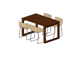 3D Tables - Composition for living room - Ikea - Mӧrbyl&aring;nga - Bernhard
