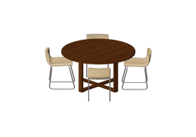 Mesas 3D - Composici&oacute;n para sala - Ikea - Mӧrbyl&aring;nga - Bernhard
