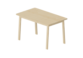 3D Tisch - Tisch aus Holz - Ikea - Norr&aring;ker