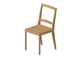 3D St&uuml;hle - Stuhl aus Holz - Ikea - Bertil