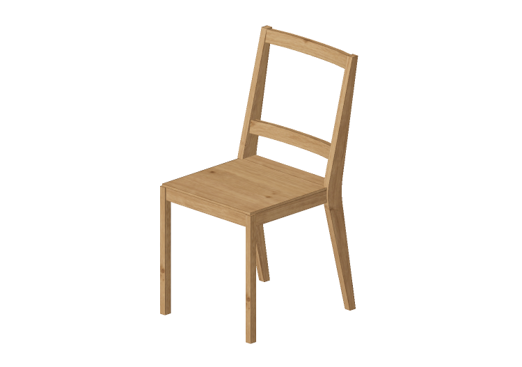 3D Stühle - Stuhl aus Holz - Ikea - Bertil - IKEA 3D Stühle - Stuhl aus Holz - Ikea - Bertil - IKEA