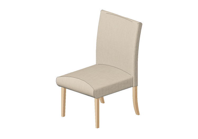 Chaises 3D - Chaise en tissu - Ikea - Henriksdal - IKEA Chaises 3D - Chaise en tissu - Ikea - Henriksdal - IKEA