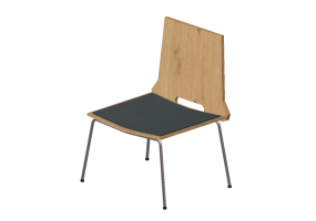Chaises 3D - Chaise en bois - Ikea - Fritz