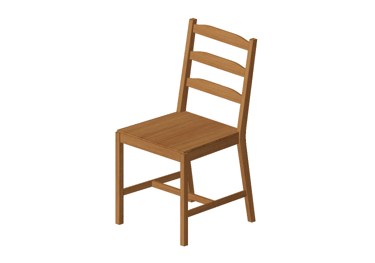 Cadeira 3D - Cadeira de madeira - Ikea - Jokkmokk - IKEA Cadeira 3D - Cadeira de madeira - Ikea - Jokkmokk - IKEA