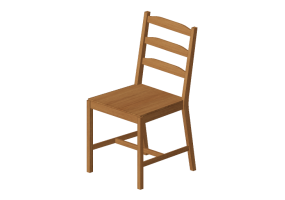 Sillas 3D - Silla de madera - Ikea - Jokkmokk