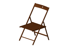 Cadeira 3D - Cadeira de madeira - Ikea - Terje