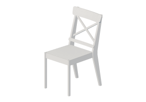 Sedie 3D - Sedia in legno laccato - Ikea - Ingolf