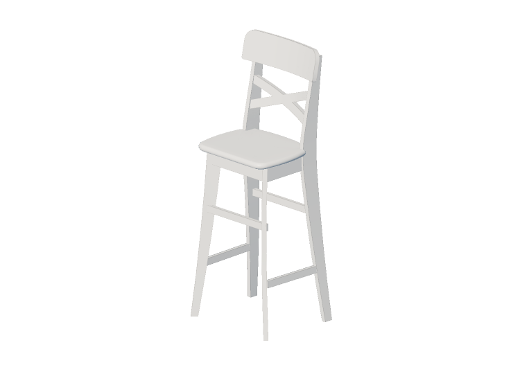 Chaises 3D - Chaise pour enfants en bois laqué - Ikea -... Chaises 3D - Chaise pour enfants en bois laqué - Ikea -...