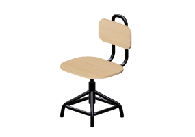 Chaises 3D - Chaise en bois - Ikea - Kullaberg