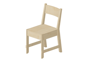 Sillas 3D - Silla de madera - Ikea - Norr&aring;ker